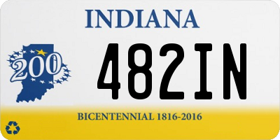 IN license plate 482IN