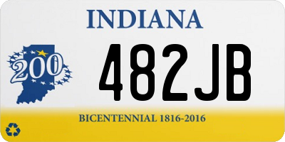 IN license plate 482JB