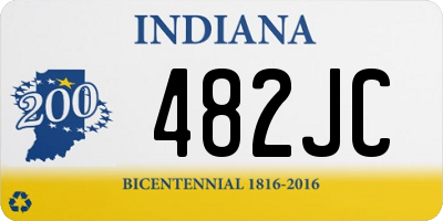 IN license plate 482JC