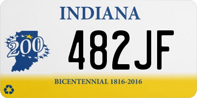 IN license plate 482JF