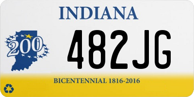 IN license plate 482JG