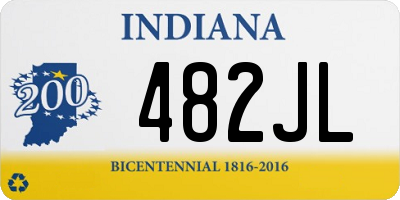 IN license plate 482JL