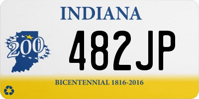 IN license plate 482JP