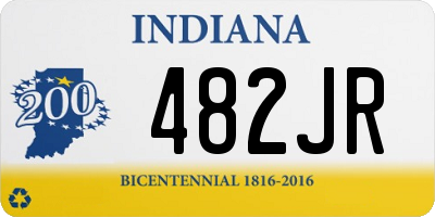 IN license plate 482JR