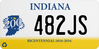 IN license plate 482JS