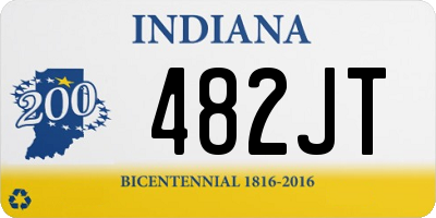IN license plate 482JT