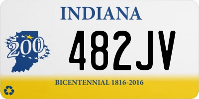 IN license plate 482JV