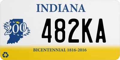 IN license plate 482KA