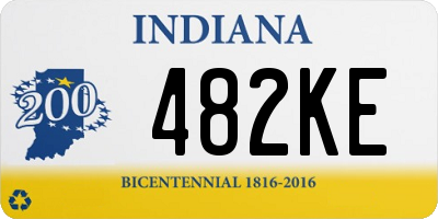 IN license plate 482KE