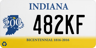 IN license plate 482KF