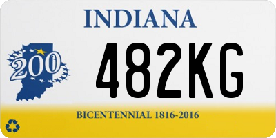 IN license plate 482KG