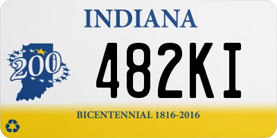 IN license plate 482KI