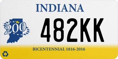 IN license plate 482KK