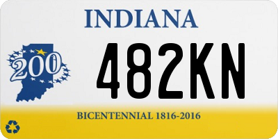 IN license plate 482KN