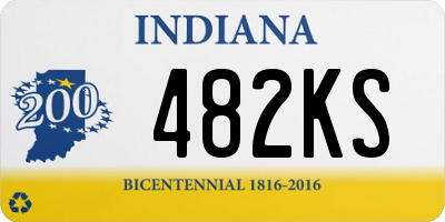 IN license plate 482KS