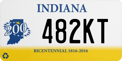 IN license plate 482KT