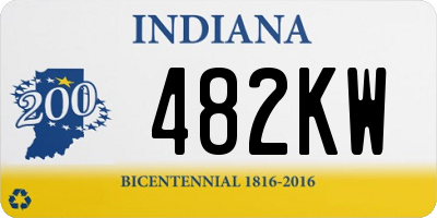 IN license plate 482KW