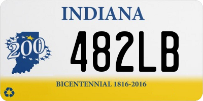 IN license plate 482LB