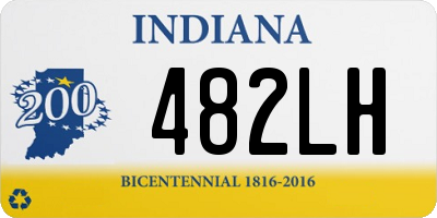 IN license plate 482LH