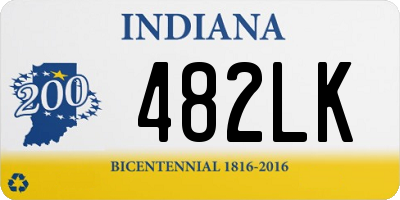 IN license plate 482LK