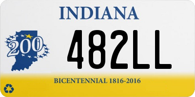 IN license plate 482LL