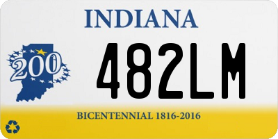 IN license plate 482LM