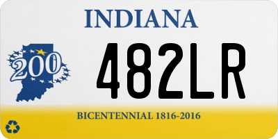 IN license plate 482LR