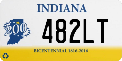 IN license plate 482LT