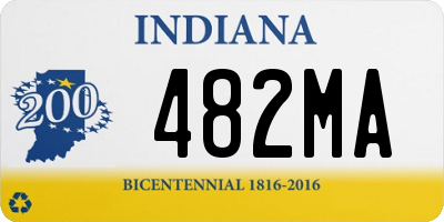 IN license plate 482MA