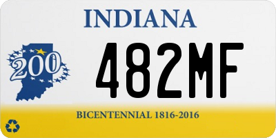 IN license plate 482MF