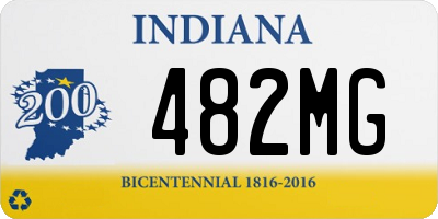 IN license plate 482MG