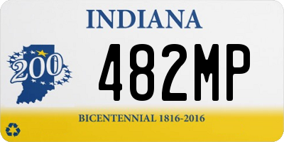 IN license plate 482MP