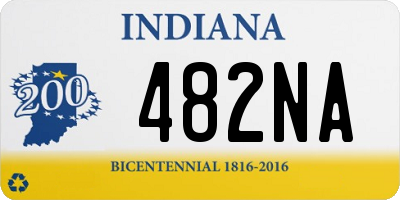 IN license plate 482NA