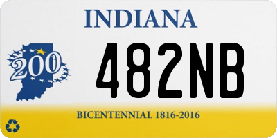 IN license plate 482NB