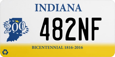 IN license plate 482NF