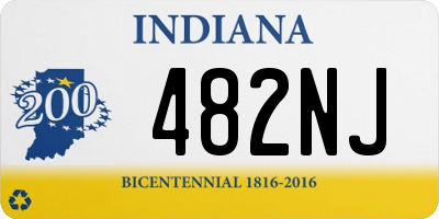 IN license plate 482NJ