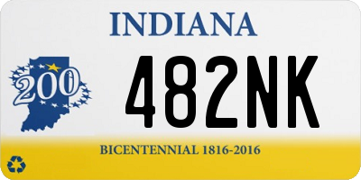 IN license plate 482NK