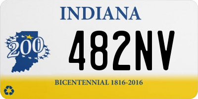 IN license plate 482NV