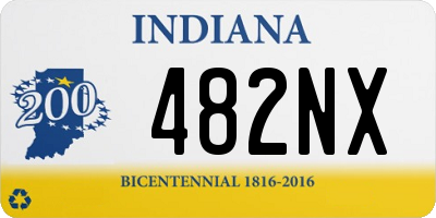 IN license plate 482NX