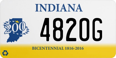 IN license plate 482OG