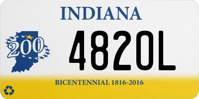 IN license plate 482OL