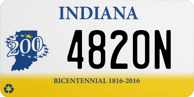 IN license plate 482ON