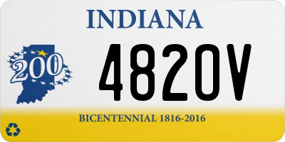 IN license plate 482OV