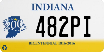IN license plate 482PI