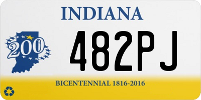 IN license plate 482PJ