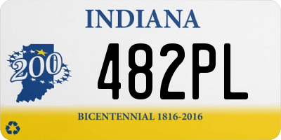 IN license plate 482PL