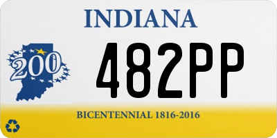 IN license plate 482PP