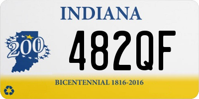 IN license plate 482QF