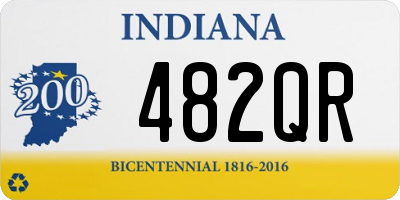 IN license plate 482QR