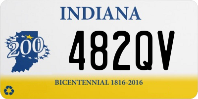 IN license plate 482QV